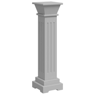 Vidaxl Klasično stojalo za rastlino sivo 17x17x66 cm MDF