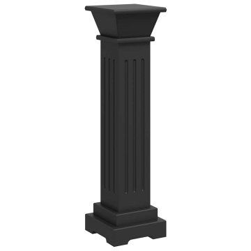 Vidaxl Klasično stojalo za rastlino črno 17x17x66 cm MDF