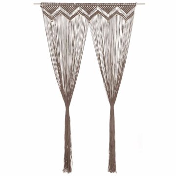 Vidaxl Zavesa makrame 140x240 cm bombaž