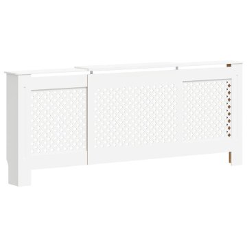 Vidaxl Pokrov za radiator MDF bel 205 cm