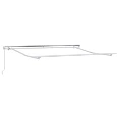 Vidaxl Ročna tenda 3 x 2,5 m Rjava 100% poliester