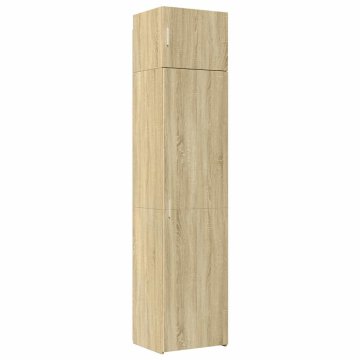 Vidaxl Ozka omara za shranjevanje sonoma hrast 50x42,5x225 cm inž. les