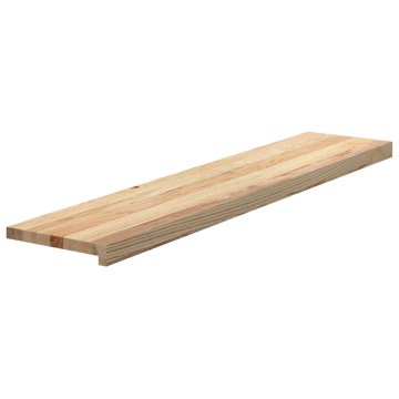 Vidaxl Podloge za stopnice 2 kosa 120x25x2 cm trdna hrastovina