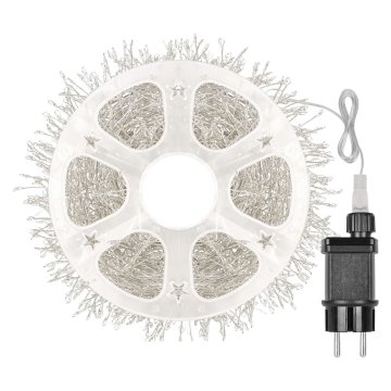 Emos LED nano veriga na bobnu, srebrn, 9,6 m, hladno bela