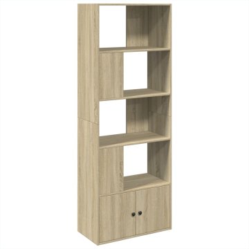 Vidaxl Knjižna omara sonoma hrast 70x36x189 cm inženirski les