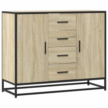 Vidaxl Komoda sonoma hrast 92x35x76 cm inženirski les