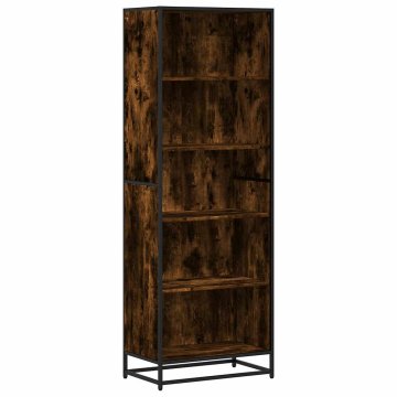 Vidaxl Knjižna omara dimljeni hrast 60x35x170,5 cm inženirski les