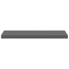Vidaxl Stenske police 2 kosa visok sijaj sive 80x23,5x3,8 cm MDF