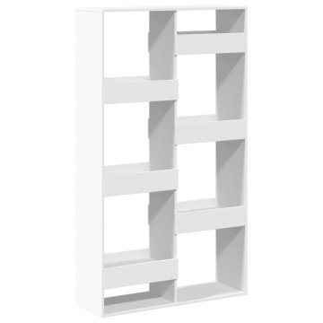 Vidaxl Knjižna omara bela 100x33x175 cm inženirski les