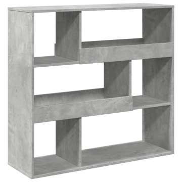 Vidaxl Pregrada za prostor betonsko siva 100x33x94,5 cm inženirski les