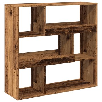 Vidaxl Pregrada za prostor starinski les 100x33x94,5 cm inženirski les