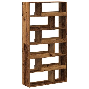 Vidaxl Pregrada za prostor starinski les 100x33x187,5 cm inž. les
