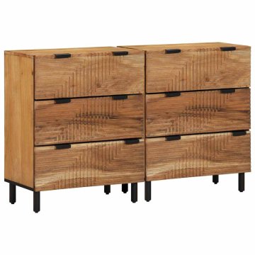 Vidaxl Komplet stranske omare 2 kos 120 x 33 x 75 cm