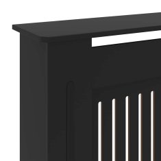 Vidaxl Pokrov za radiator črn inženirski les 205 cm