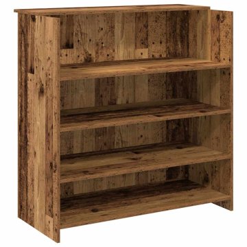Vidaxl Sprejemna miza starinski les 100x50x103,5 cm inženirski les