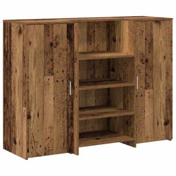 Vidaxl Sprejemna miza starinski les 135x50x103,5 cm inženirski les