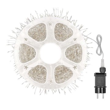 Emos LED nano veriga na bobnu, srebrna, 19,2 m, večbarvna