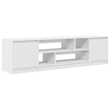 Vidaxl TV omarica bela 188,5x41x50 cm inženirski les