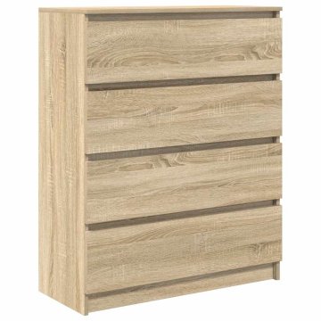 Vidaxl Komoda sonoma hrast 80x35x99 cm inženirski les