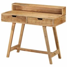 Vidaxl Pisalna miza 100x45x90 cm robusten mangov les