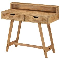 Vidaxl Pisalna miza 100x45x90 cm robusten mangov les