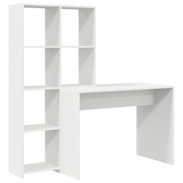Vidaxl Miza Bela 138,5 x 55 x 143 cm Inženirski les