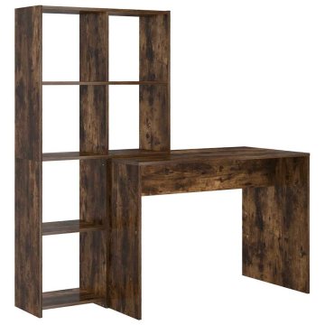 Vidaxl Miza Dimljeni oreh 138,5 x 55 x 143 cm Inženirski les