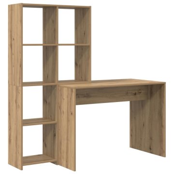 Vidaxl Miza Umetni hrast 138,5 x 55 x 143 cm Inženirski les