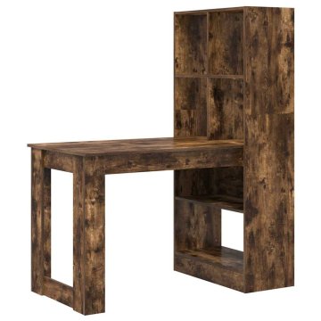 Vidaxl Miza Dimljeni oreh 122 x 67 x 145 cm Inženirski les