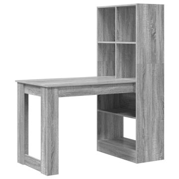 Vidaxl Miza Siva Sonoma 122 x 67 x 145 cm Inženirski les