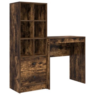 Vidaxl Miza Dimljeni oreh 115,5 x 40 x 127 cm 2 kos