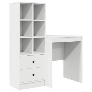 Vidaxl Miza Bela 145,5 x 40 x 127 cm 2 kos