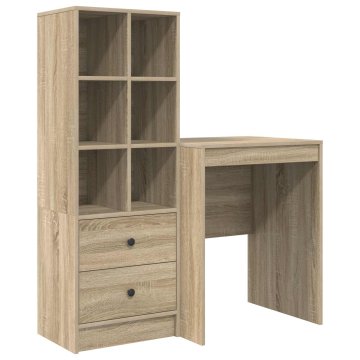 Vidaxl Miza Sonoma hrast 105,5 x 50 x 127 cm 2 kos