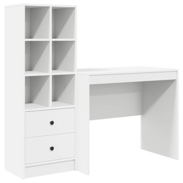 Vidaxl Miza Bela 135,5 x 50 x 127 cm 2 kos