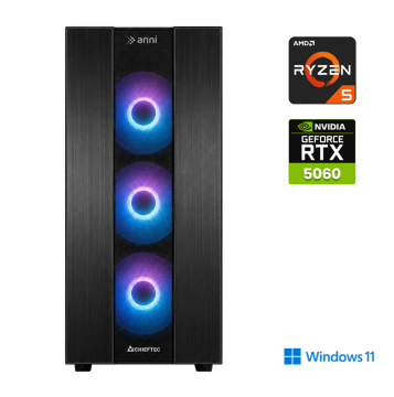 Anni Gamer Advanced računalnik, AMD Ryzen 5 5600X, 16GB, SSD1TB, RTX 5060, W11H