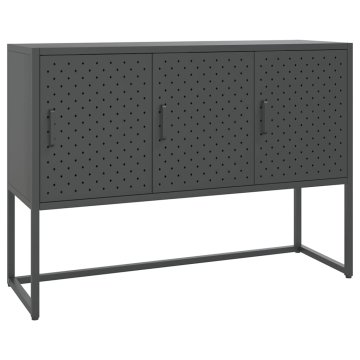 Vidaxl Komoda antracitna 105x35x75 cm jeklo