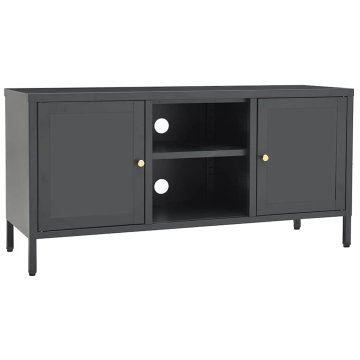 Vidaxl TV omarica 105x35x52 cm jeklo in steklo