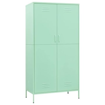 Vidaxl Garderobna omara 90x50x180 cm jeklo