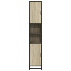 Vidaxl Kopalniška omarica sonoma hrast 35x37,5x188,5 cm inž. les