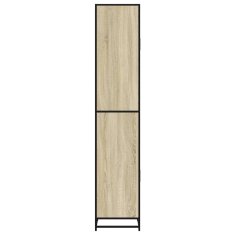 Vidaxl Kopalniška omarica sonoma hrast 35x37,5x188,5 cm inž. les