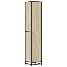 Vidaxl Kopalniška omarica sonoma hrast 35x37,5x188,5 cm inž. les
