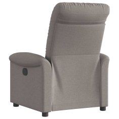 Vidaxl Električni naslanjač taupe blago
