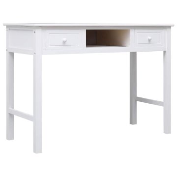 Vidaxl Pisalna miza 108x45x76 cm trden les pavlovnije