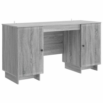 Vidaxl Miza Siva Sonoma Inženirski les 142,5 x 50 x 75 cm