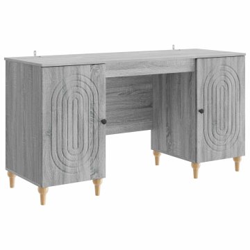 Vidaxl Miza Siva Sonoma 142,5 x 50 x 75 cm Inženirski les