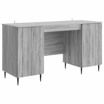 Vidaxl Miza Siva Sonoma 142,5 x 50 x 75 cm Inženirski les