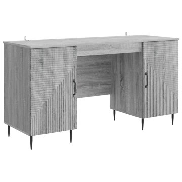 Vidaxl Miza Siva Sonoma 142,5 x 50 x 75 cm Inženirski les