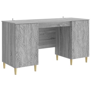 Vidaxl Miza Siva Sonoma 142,5 x 50 x 75 cm Inženirski les