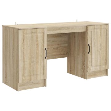 Vidaxl Miza Sonoma hrast 142,5 x 50 x 75 cm Inženirski les