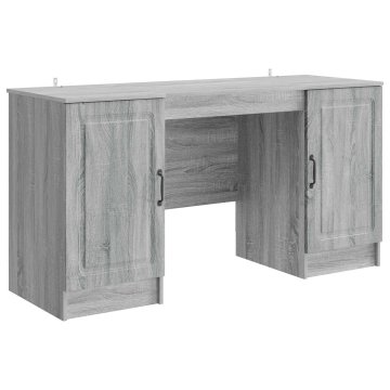 Vidaxl Miza Siva Sonoma 142,5 x 50 x 75 cm Inženirski les